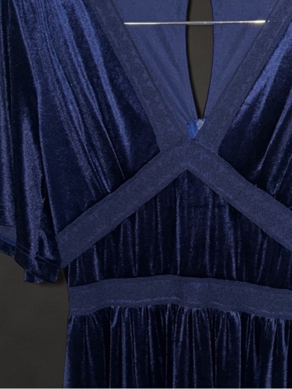 In Loom Navy Blue maxi Dress - Picture 2 of 4